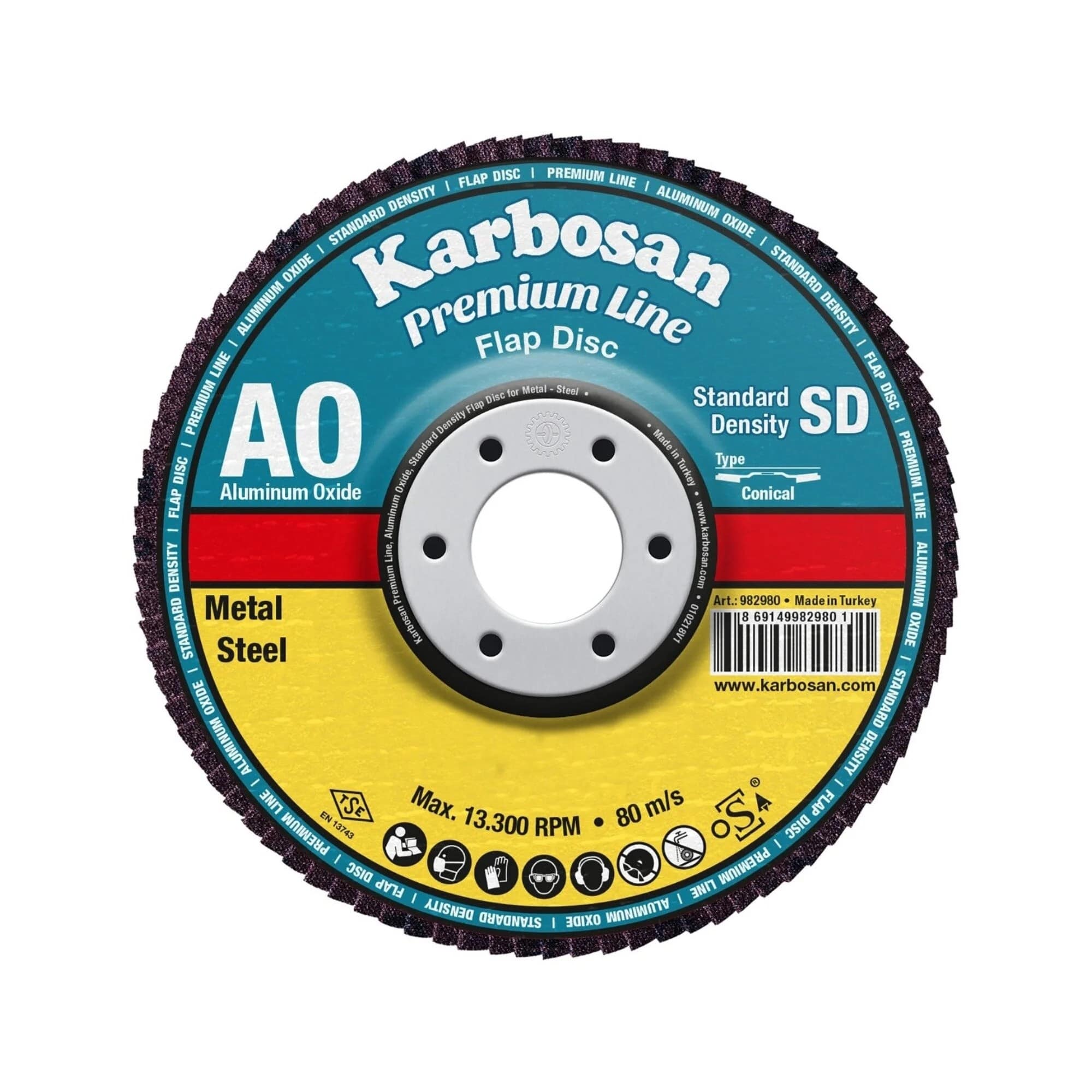 KARBOSAN FLAP DİSK 115x80 ALÜMİNYUM OKSİT